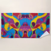 Drunk on Candy ビーチタオル (正面)