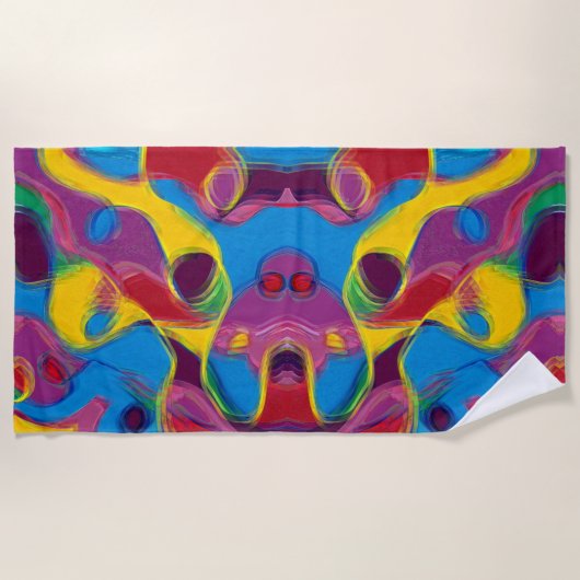 Drunk on Candy ビーチタオル (正面)