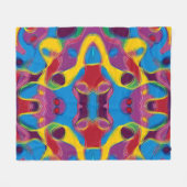 Drunk on Candy フリースブランケット (正面(横))