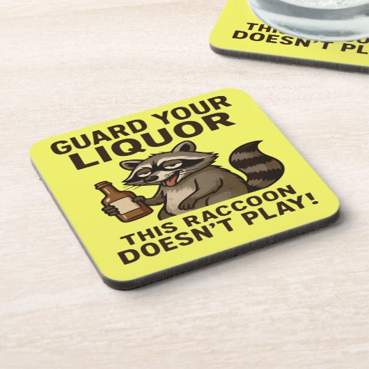 Drunk Raccoon コースター (左側)