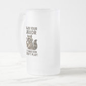 Drunk Raccoon フロストグラスビールジョッキ (正面左)