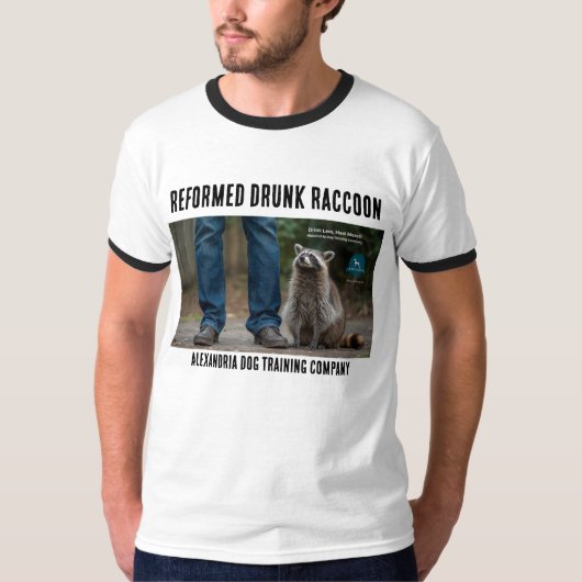Drunk Raccoon  Tシャツ (正面)
