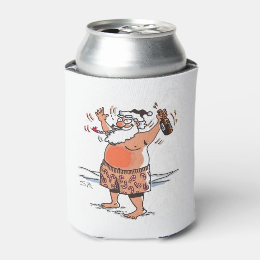 Drunk Santa can cooler 缶クーラー (缶正面)