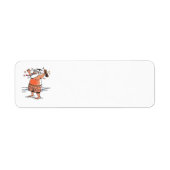 Drunk Santa return address labels ラベル (正面)