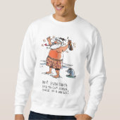 Drunk Santa white sweatshirt スウェットシャツ (正面)