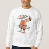 Drunk Santa white sweatshirt スウェットシャツ (正面)