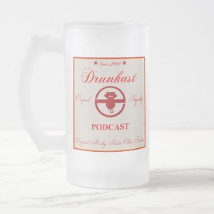Drunkastのポッドキャストのマグ フロストグラスビールジョッキ