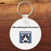 #DrunkPattyForPresident基本キーチェーン キーホルダー (正面)