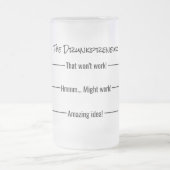 Drunkpreneurのおもしろいでユーモアのあるな測定 フロストグラスビールジョッキ (中央)