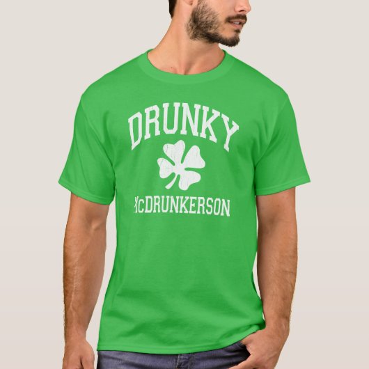 Drunky McDrunkerson Tシャツ (正面)