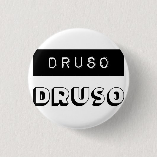 Drusoのバッジ 缶バッジ (正面)