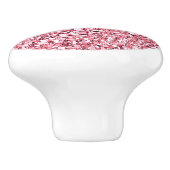 Druzyの水晶-ローズクォーツのピンク セラミックノブ (側面)