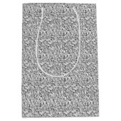 Druzy crystal – ホワイト金ゴールドカラー ミディアムペーパーバッグ (正面)