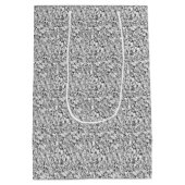 Druzy crystal – ホワイト金ゴールドカラー ミディアムペーパーバッグ (裏面)