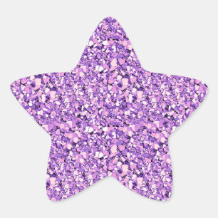 Druzy crystal – ライトオーキッド 星シール
