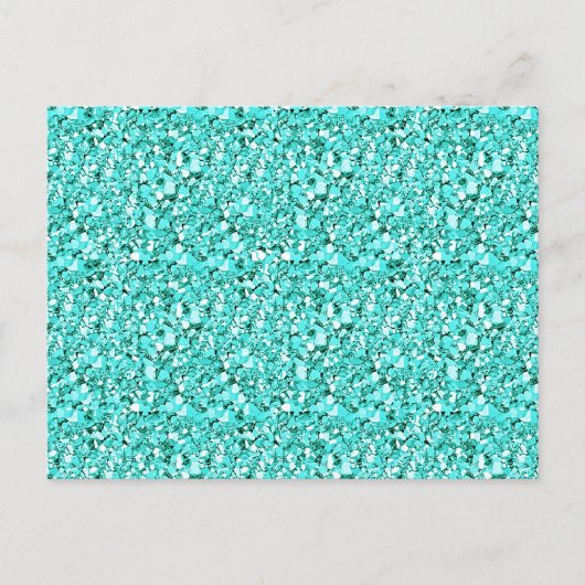 Druzy crystal - aquamarine blue ポストカード (正面)