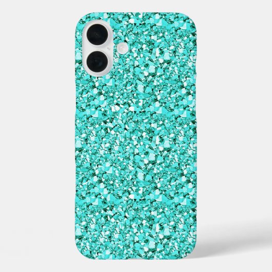 Druzy crystal - aquamarine blue Case-Mate iPhoneケース (裏面)