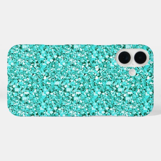 Druzy crystal - aquamarine blue Case-Mate iPhoneケース (裏面 (横))