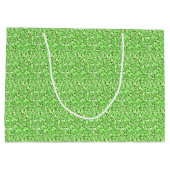 Druzy crystal - peridot green ラージペーパーバッグ (裏面)