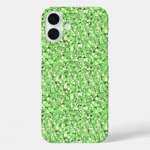 Druzy crystal - peridot green iPhone 16 plusケース
