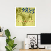 DRVNK INJVNS – 先住民ポスター24"x 24" ポスター (ホームオフィス)