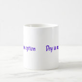 Dryはオプションの紫ではない コーヒーマグカップ (中央)