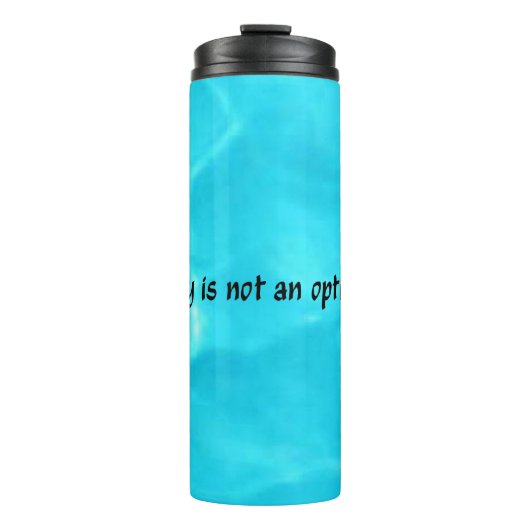 Dryはオプションの黒レタリング タンブラー (正面)