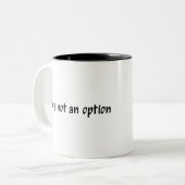 Dryはオプションの黒レタリング ツートーンマグカップ (正面左)