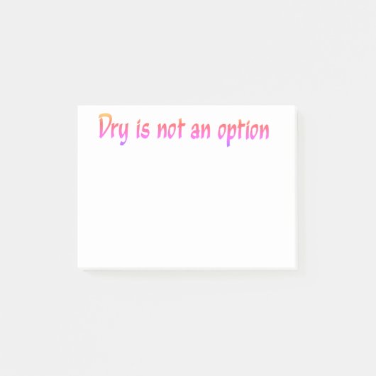 Dryはオプション文字 ポストイット (正面)