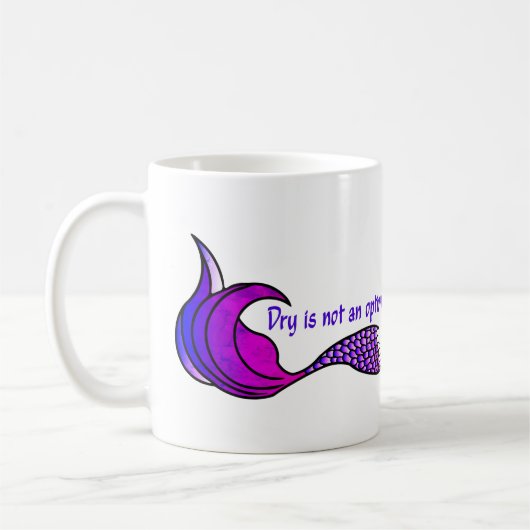Dryはオプション絞り染めピンク/紫 コーヒーマグカップ (左)