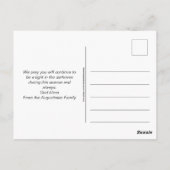 DRY BONES CHRISTIANハロウィーンの挨拶 ポストカード (裏面)