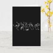 Dry Bones Come Alive Ezekiel 37 Halloween Skeleton カード (黄色い花)