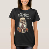 Dry Bones Come Alive Skeleton Floral Christian Hal Tシャツ (正面)