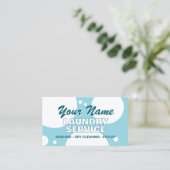 Dry cleaning laundry service laundromat 名刺 (スタンド正面)