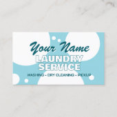 Dry cleaning laundry service laundromat 名刺 (正面)