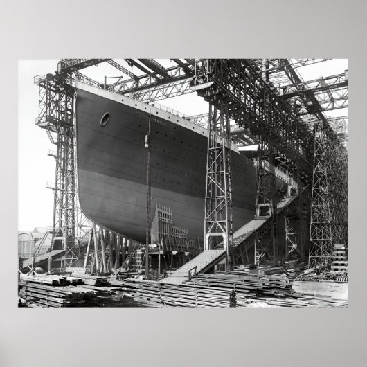 DRY DOCK BELFAST - TITANIC 1911 ポスター (正面)