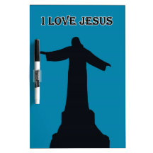 Dry Erase Board  i love jesus