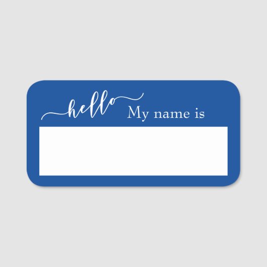 Dry Erase Hello Customizable Reusable Name Tag 名札 (正面)