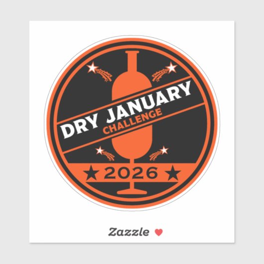 Dry January Challenge Encouragement シール (シート)