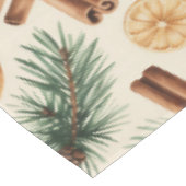 Dry Oranges Cinnamon Sticks Fir Branches テーブルクロス (アングル)