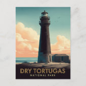 Dry Tortugas National Park Vintage Lighthouse ポストカード (正面)