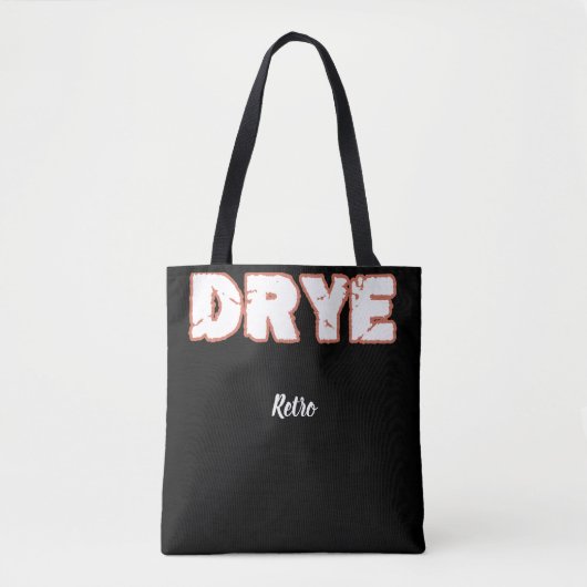 drye text bold thypo トートバッグ (正面)