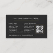 Drywall Company QR Code 名刺 (裏面)