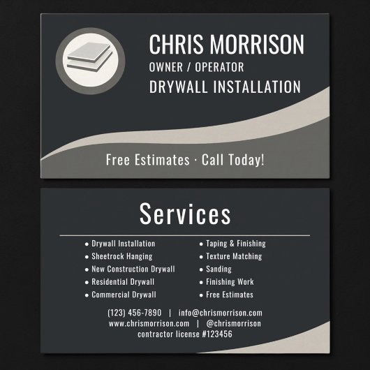 Drywall Installation Professional 名刺