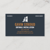 Drywall Installation & Taping Modern Navy & Copper 名刺 (正面)