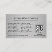 Drywall & Paint Painting QR Code Professional 名刺 (裏面)
