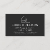 Drywall & Paint Painting QR Code Professional 名刺 (正面)
