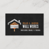Drywall Plastering Services Watercolor art 名刺 (正面)