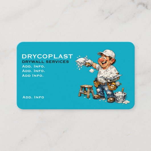 Drywall Service Business Card 名刺 (正面)