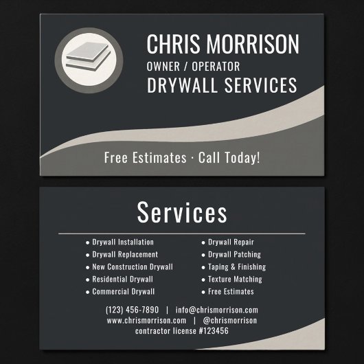 Drywall Services Professional 名刺